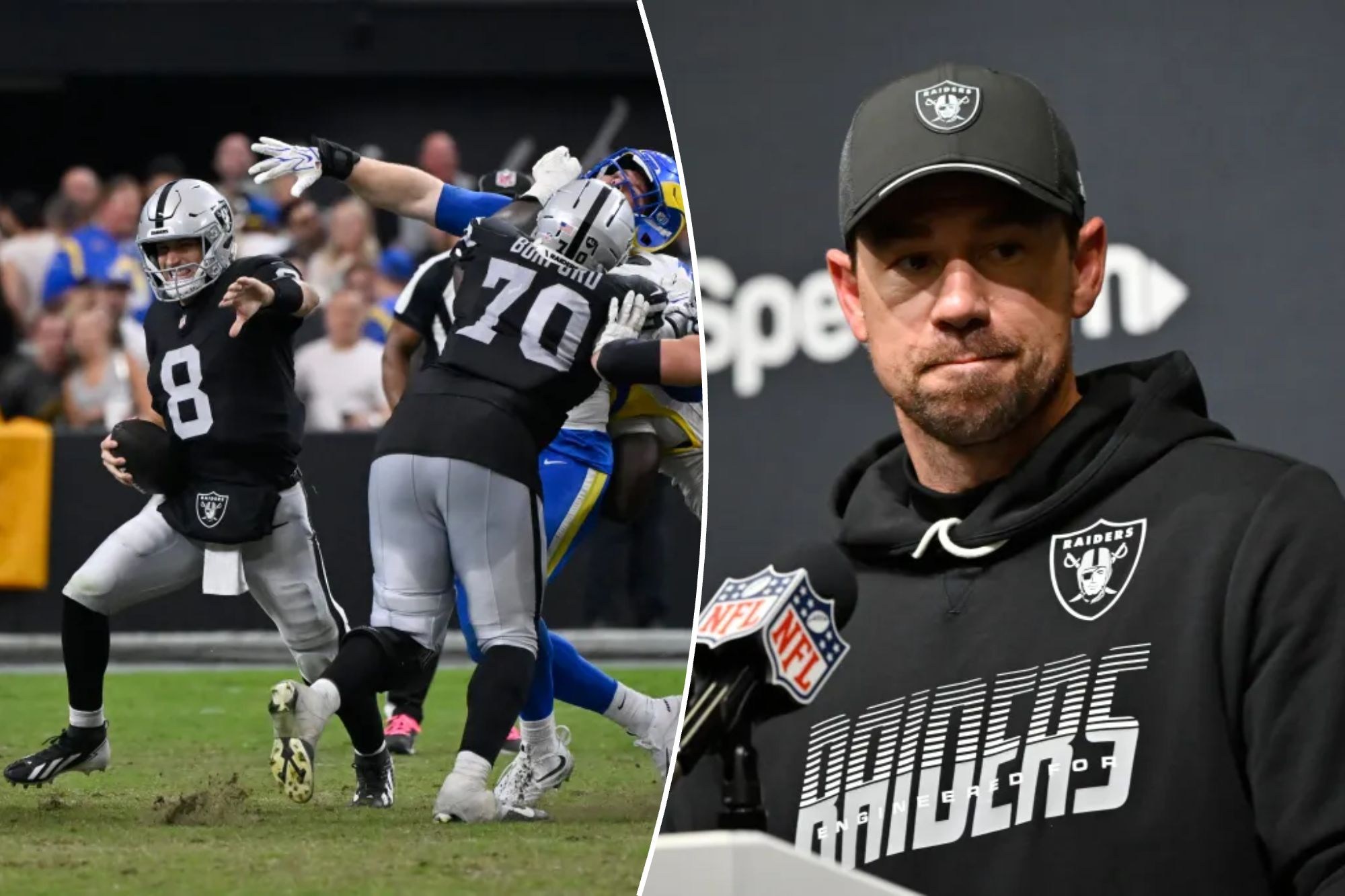Klint Kubiak gives puzzling answer as Raiders await conflicting trade deadline decision
